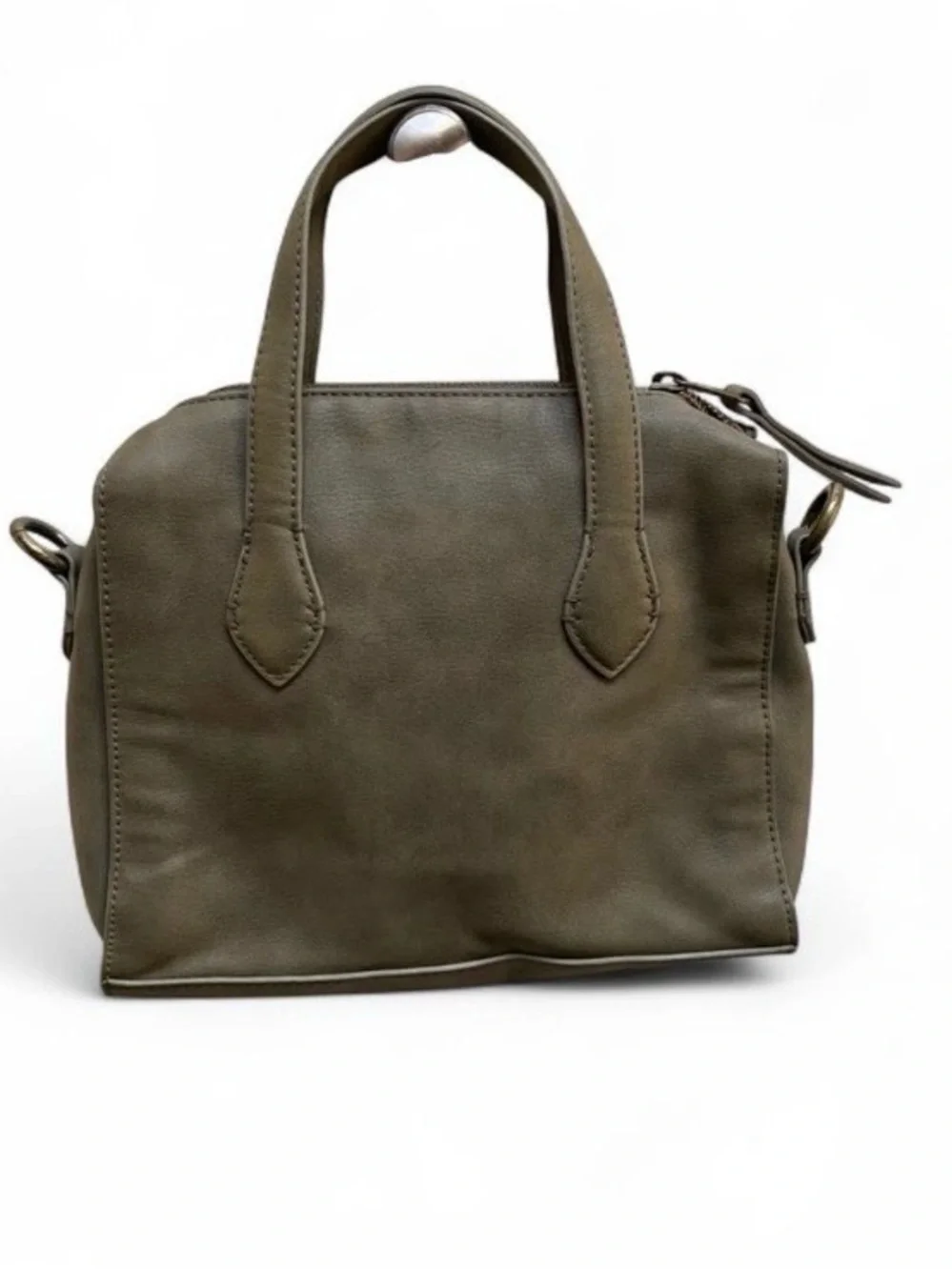 Universal Thread Olive Green Satchel with Floral Embroidery - Picture 5 of 6